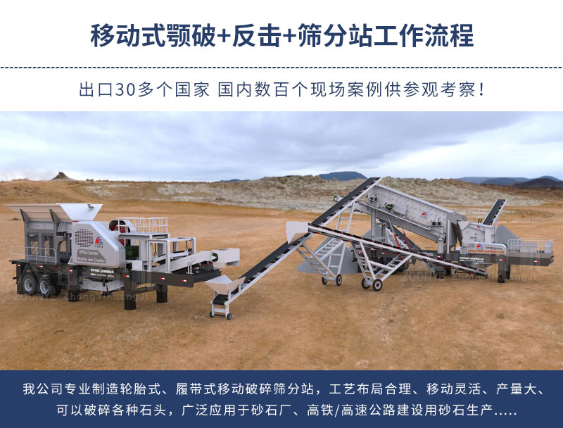 移動式石料生產(chǎn)線